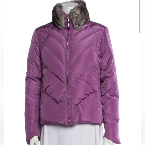 Post Card Women's Purple Puffer Jacket size M - Picture 1 of 3